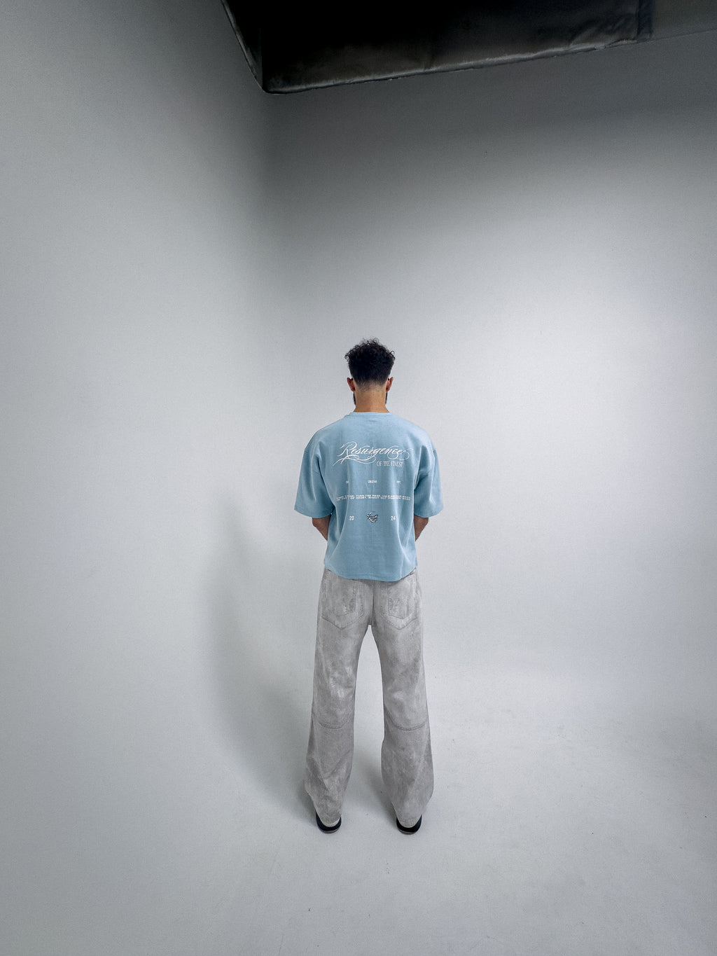 RESURGENCE BOXY TEE - SKY BLUE