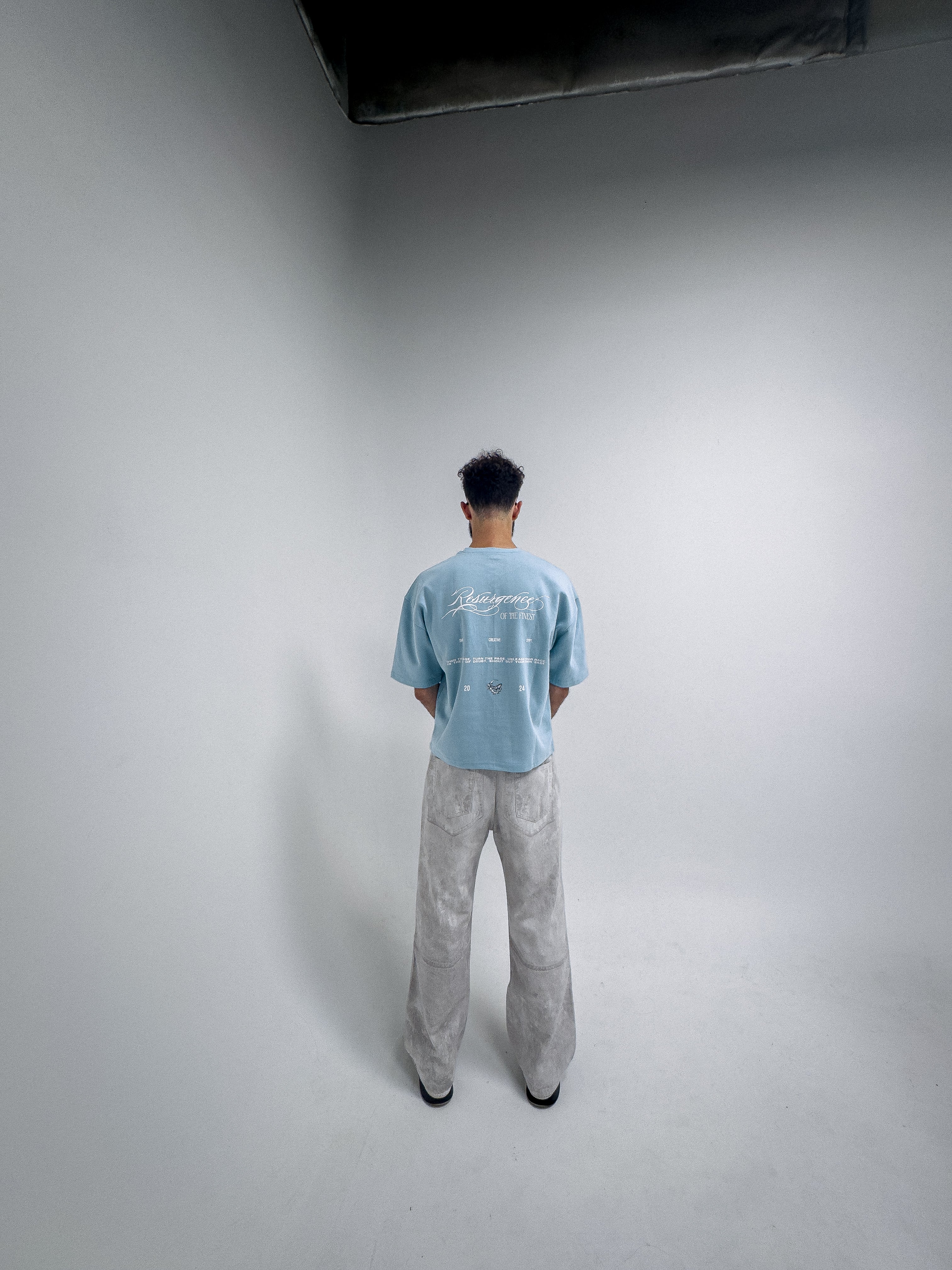 RESURGENCE BOXY TEE - SKY BLUE