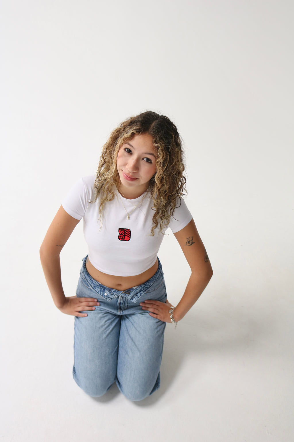 WILD WITHIN BABY TEE- CRYSTAL WHITE