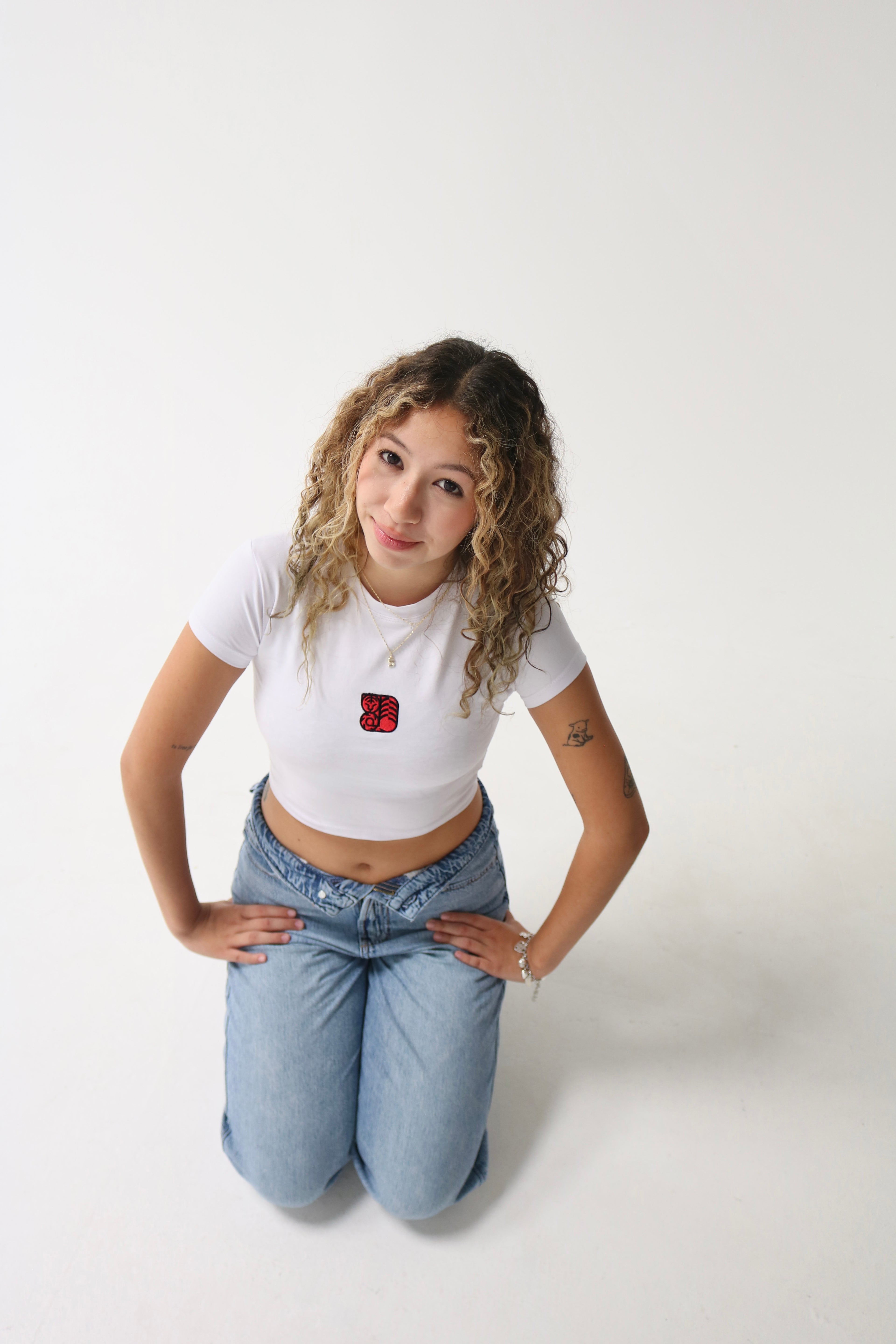 WILD WITHIN BABY TEE- CRYSTAL WHITE