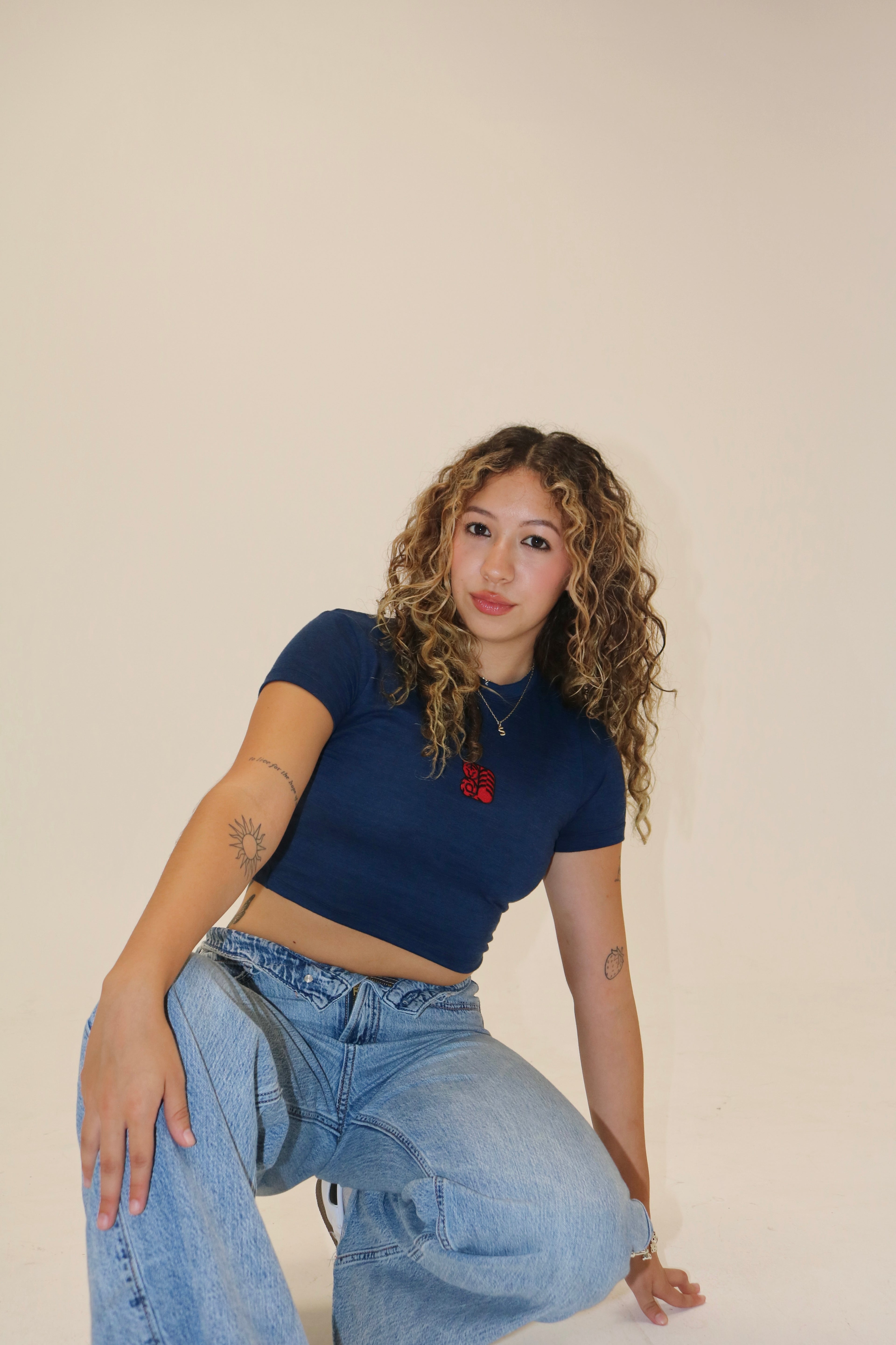 WILD WITHIN BABY TEE- MIDNIGHT BLUE