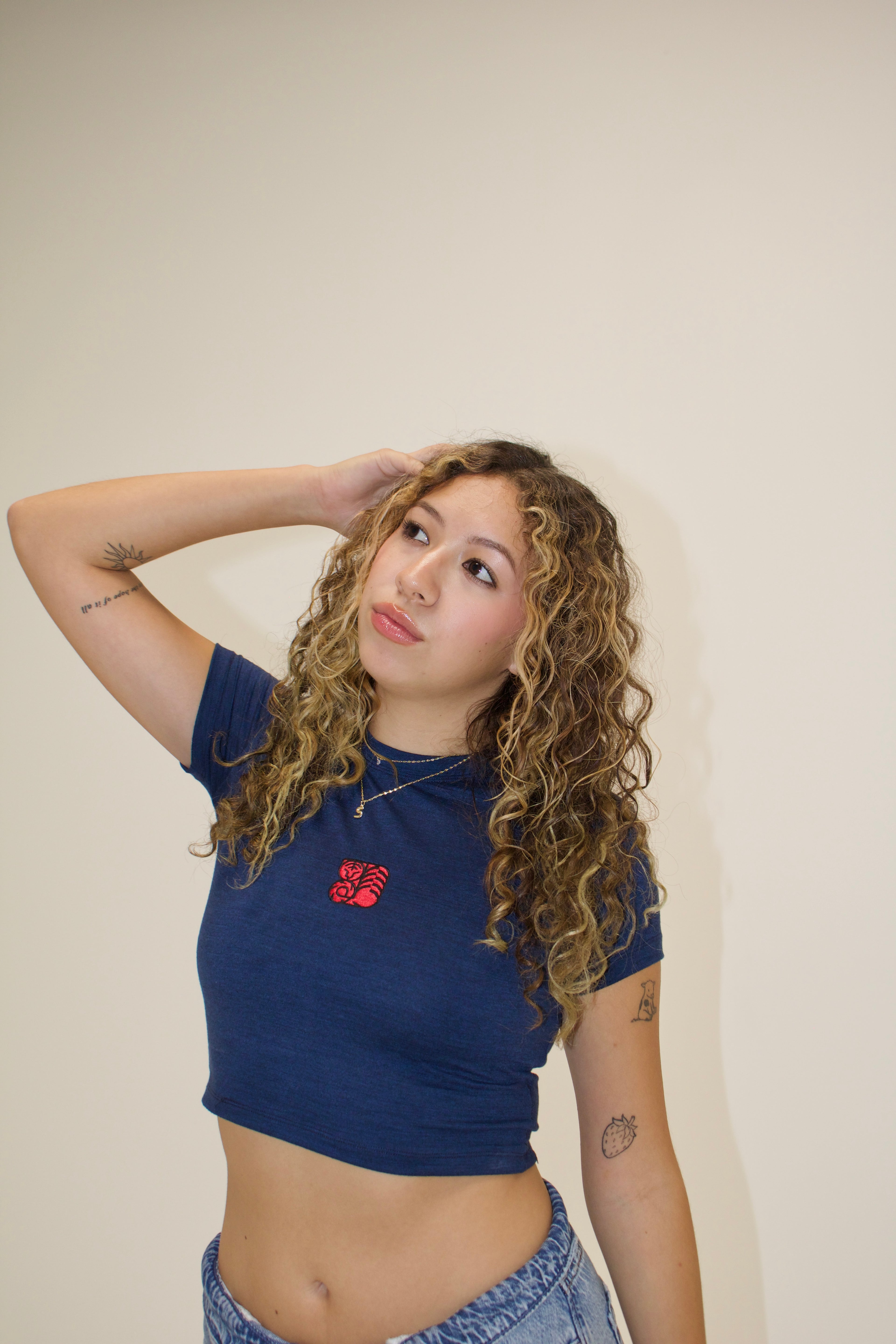 WILD WITHIN BABY TEE- MIDNIGHT BLUE
