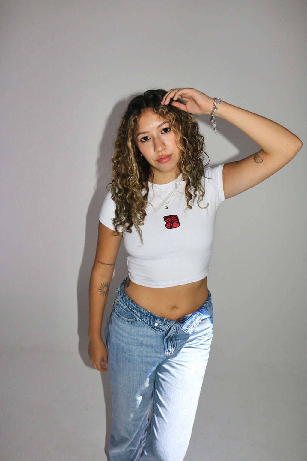 WILD WITHIN BABY TEE- CRYSTAL WHITE