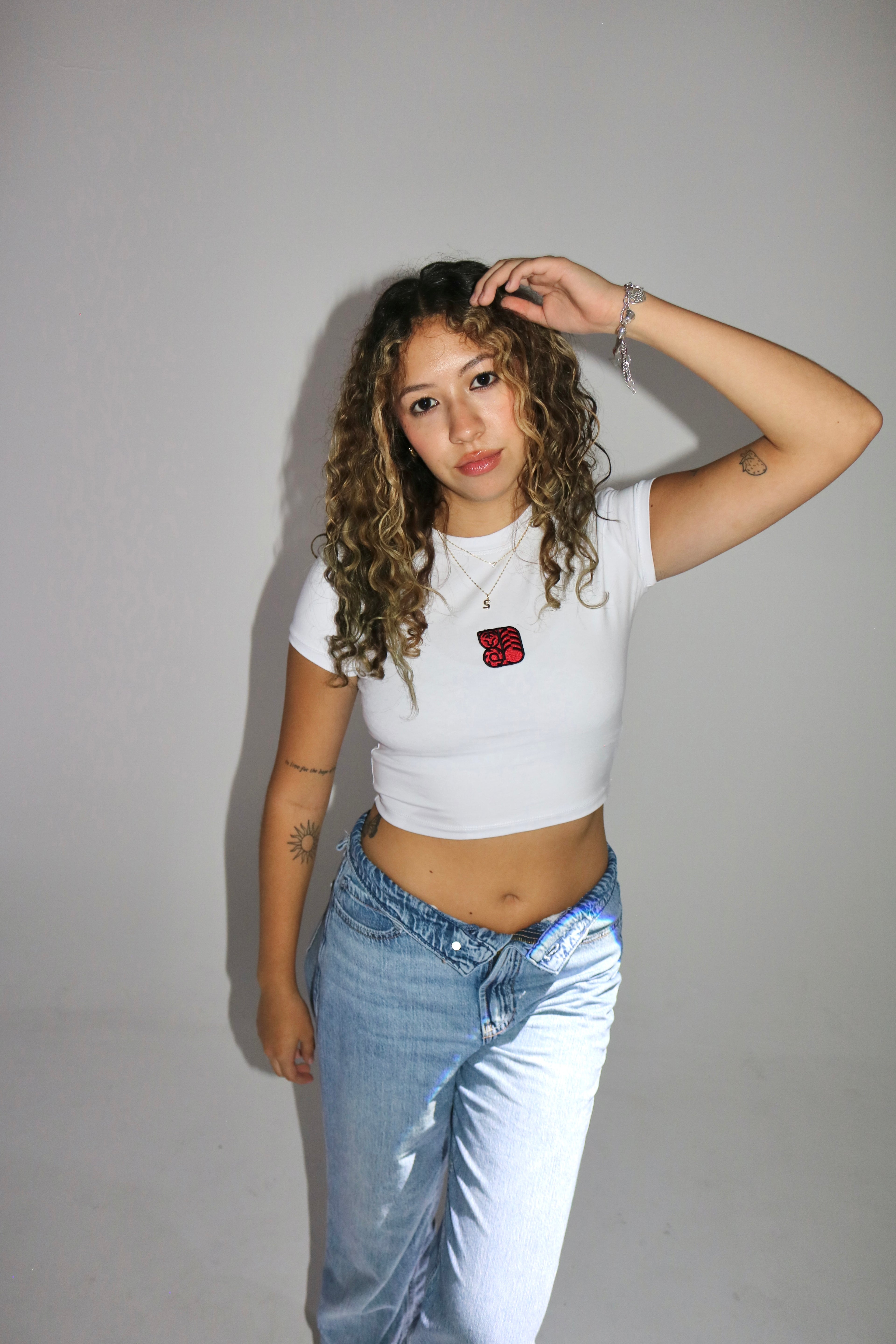 WILD WITHIN BABY TEE- CRYSTAL WHITE