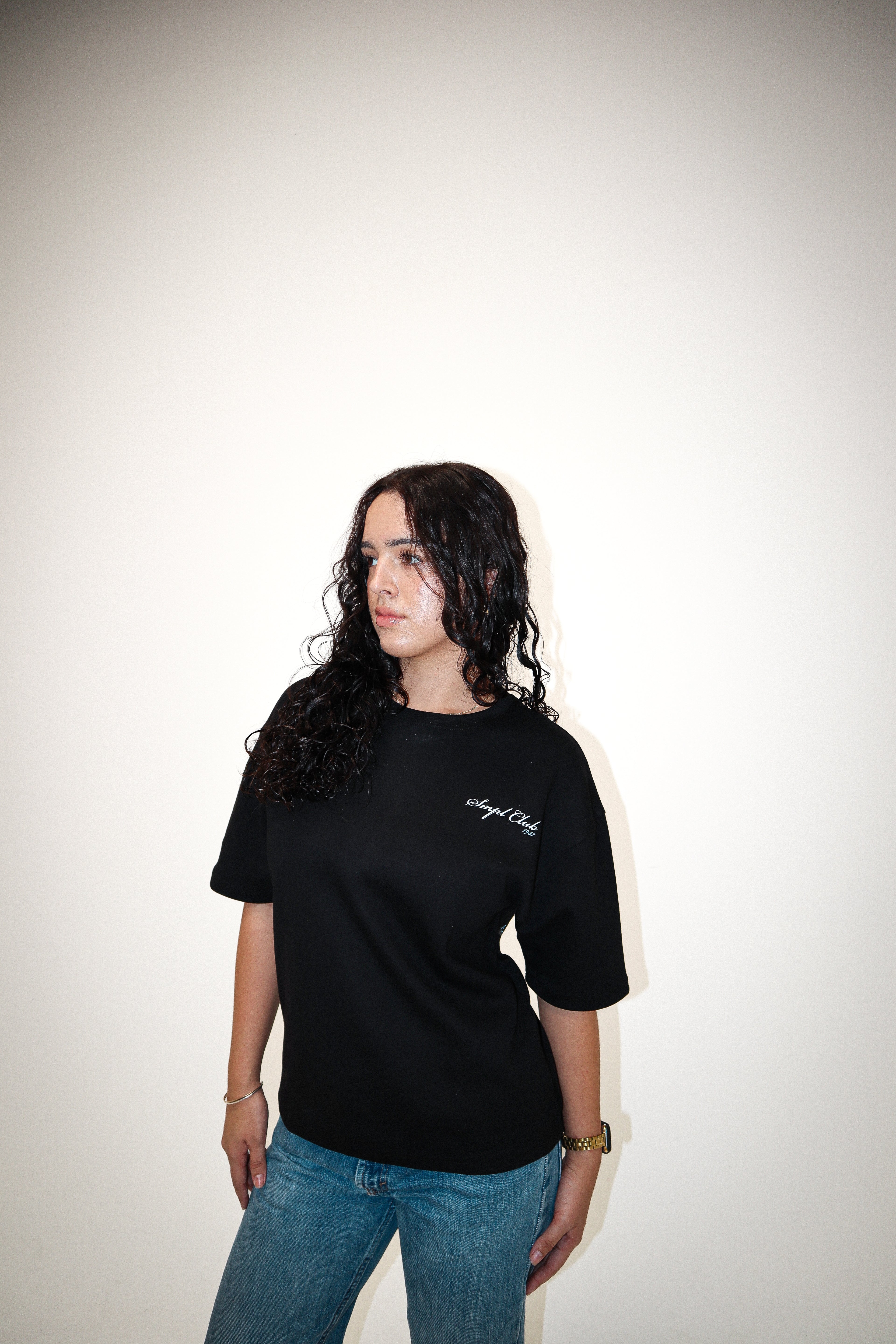 CONFIDENTIAL BOXY TEE - PITCH BLACK