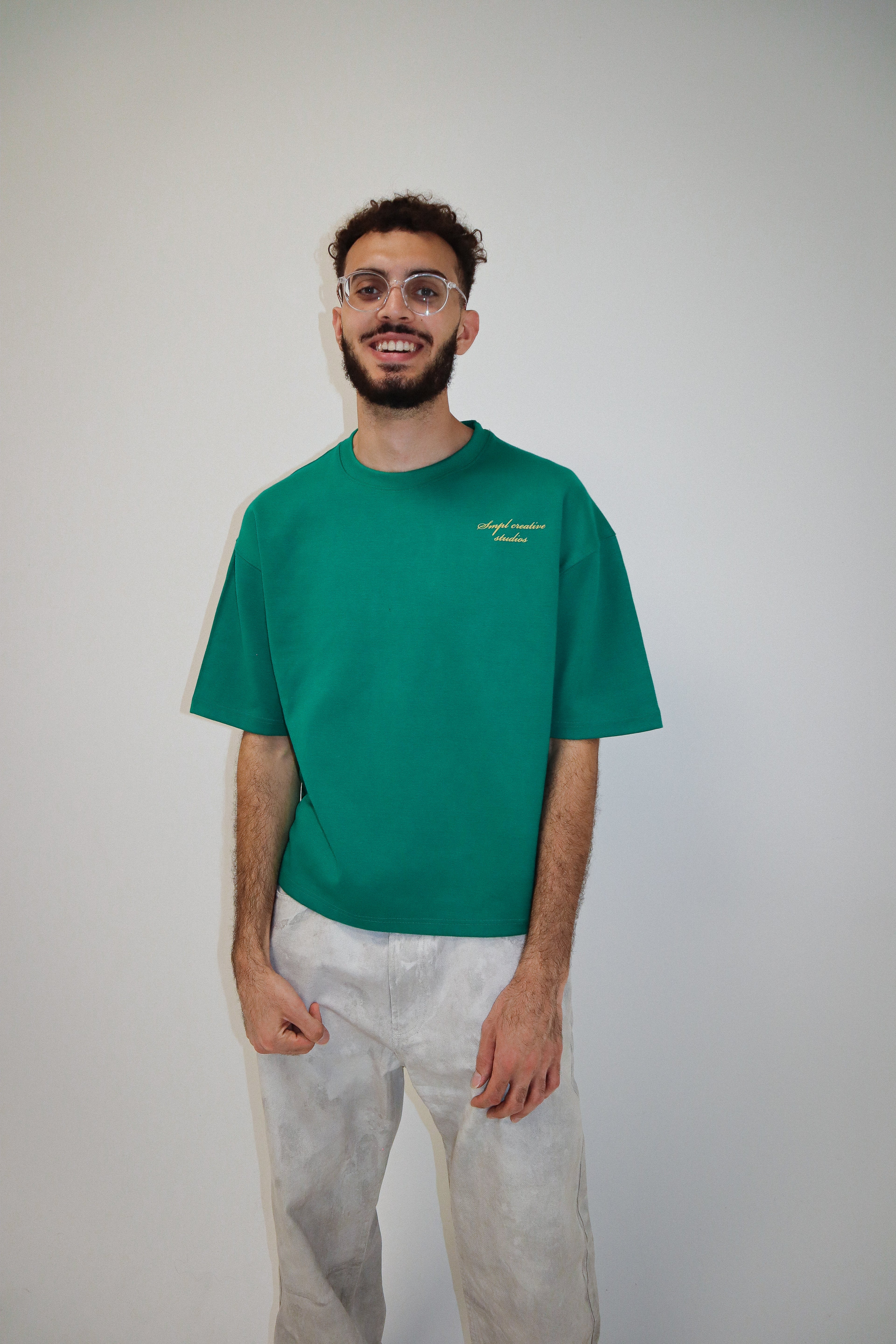 RENAISSANCE BOXY TEE- EMERALD