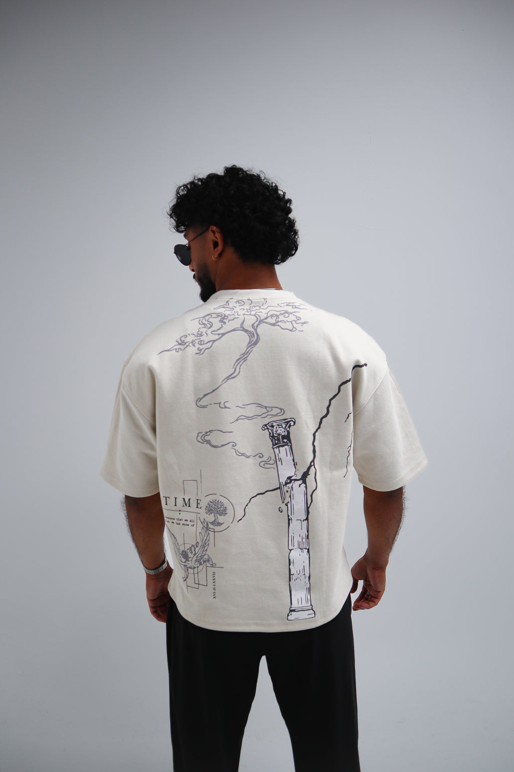 THE FALLEN BOXY TEE - CREAM
