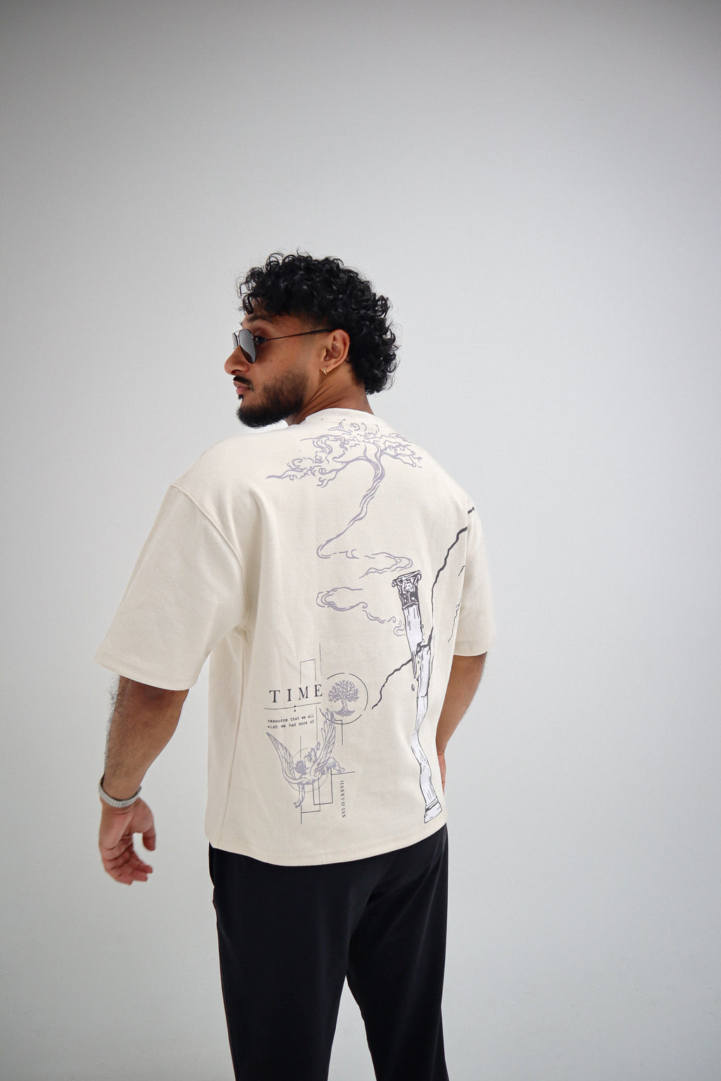 THE FALLEN BOXY TEE - CREAM