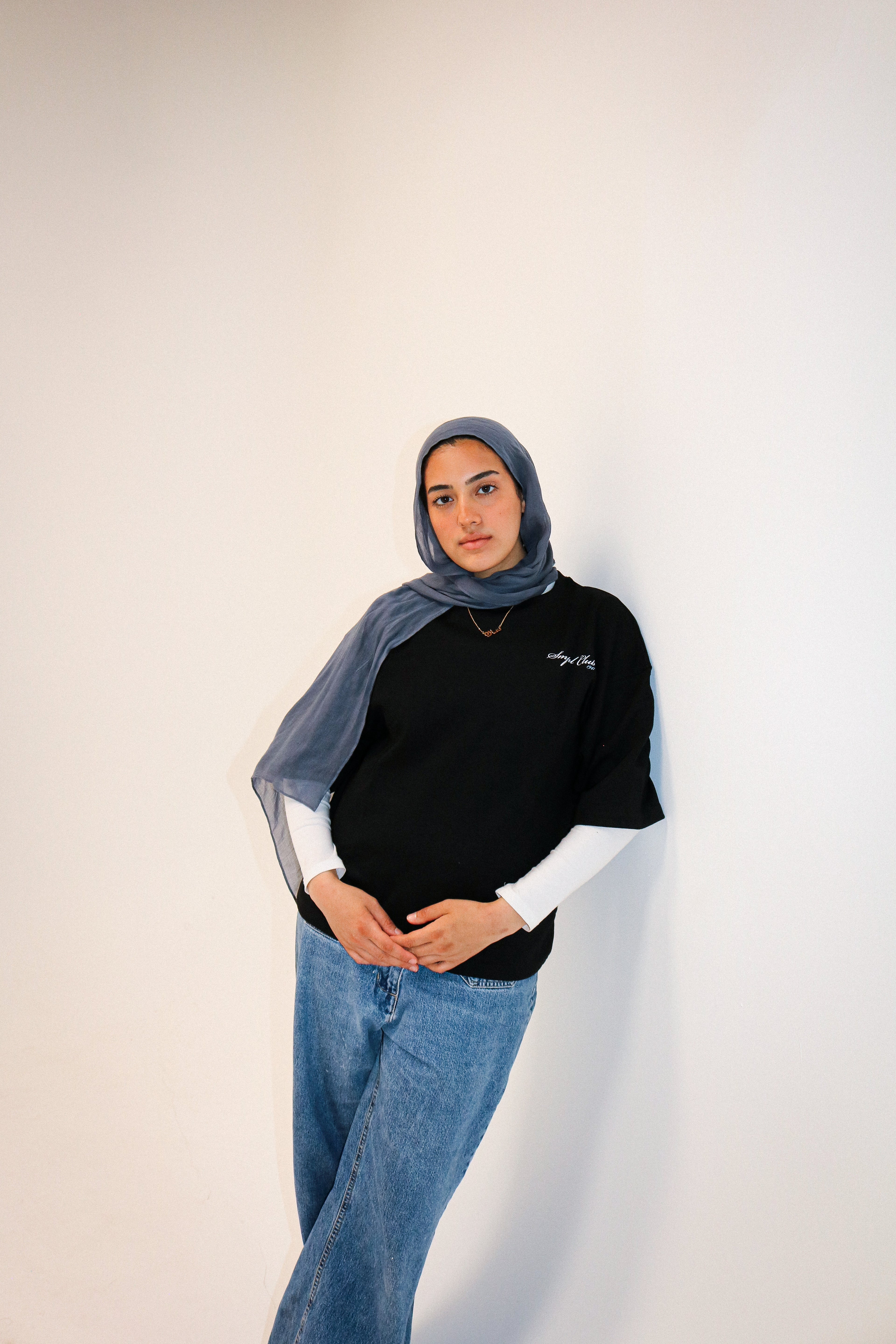 CONFIDENTIAL BOXY TEE - PITCH BLACK